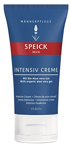 Speick Men Intensiv Creme | Vitalisierende schnell einziehende Pflege mit einem belebenden, maskulinen Duft | Ohne Farbstoffe, Silikone, Parabene und Mineralöle | Pflege nach der Rasur | 50 ml