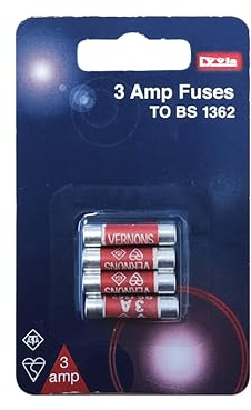Lyvia 3 Amp Fuses BS1362 Pack of 4