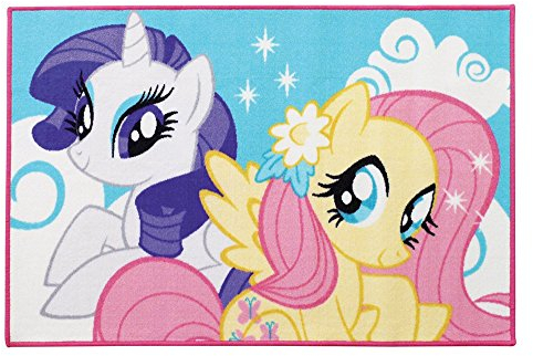 Fun House 712529 Mein kleines Pony Kinder Teppich rechteckig Polyester Pastell 120 x 80 x 0,5 cm