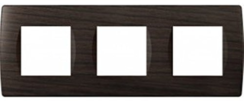 TEM 3 Schichten Blende Soft Abdeckung Rahme Abdeckung Schalter Module, Wenge 3 x 2 m