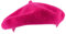 Hat To Socks Einfarbige Baskenmütze aus Wollgemisch für Damen und Herren (Fuchsia)