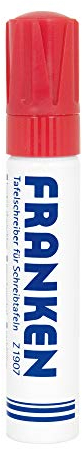 Franken GmbH Z1907 01 - Board-Marker, Strichstärke: 4 - 12 mm, nachfüllbar, rot, 1 Stück