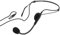 MONACOR IMG Stageline HSE-80 Elektret-Headset-Mikrofon, Schwarz, 233880