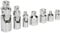 Sealey Ak2737 Universal Joint and Socket Adaptor Set 7Pc 1/4 3/8 and 1/2Sq Drive