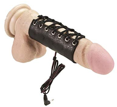 Rimba Electro Stimulation Leather Cock Sleeve