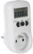 Perel Wattmètre, écran LCD, 230 V, 16 A, 3600 W, terre française type E, blanc