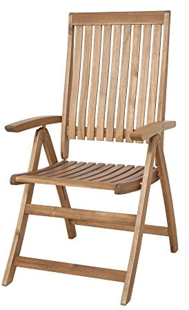 Siena Garden Klappsessel Paleros, 70x60x113cm, Akazienholz, geölt in natur, FSC 100%