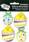 DIY Cards Stick-on Decorations 3D Motiv-Sticker DIYTES005 Chicken & Eggs (Bunte Ostereier und Küken), teilweise mit Glitter, Pailletten, Schleifen, Strassstein und Wackelaugen verziert
