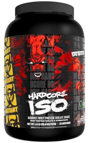 MUTANT Hardcore Iso | Molkenisolat-Proteinpulver | 25 g Protein, schnell verdauliches Molkenproteinisolat und Molkenhydrolysat, Gourmet-Aromen | 727 g | Triple Chocolate