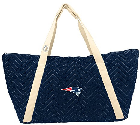 Littlearth NFL Chev-Stitch Weekender Tote, New England Patriots, 14 High x 28 Wide x 9 Deep