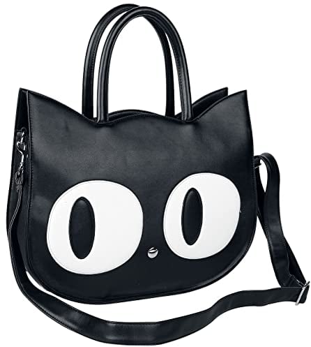 Banned Alternative Big Kitty Damen-Handtasche, Schwarz, Schwarz, one size, Gothic