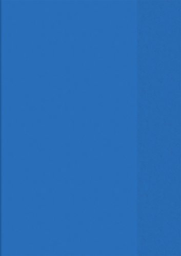 Brunnen 104050430 Hefthülle / Heftumschlag (A4, Folie, transparent, mit Namensschild in der Einstecktasche) blau