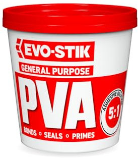 EVO-STIK General Purpose PVA White - 1l - Adhesive, Primer, Sealer and Dustproofer - For Interior Use