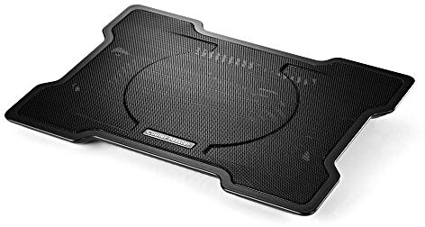 Cooler Master NotePal X-Slim Laptop Cooler - Lightweight & Ergonomic Design, Adjustable Height, Quiet 160mm Fan, Perforated Metal Plate, Supports Notebooks up to 17