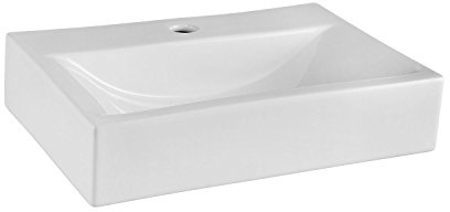 Nuie NBV002 Rectangular Vessel, White, 450 mm