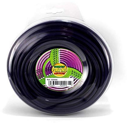 ACTIVE FILO PER DECESPUGLIATORE NYLON PLATINO 2.7mm SEZIONE SEGA TIPO CORDA -