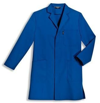 Uvex 8838 Herren-Arbeitsmantel - Blaue Männer-Labormantel - Vielfältige Taschen und Gerader Armabschlüsse 48/50