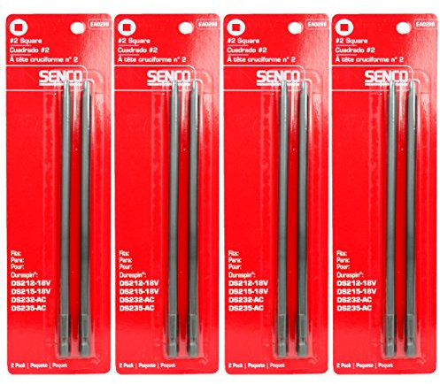 Senco ea0298 # 2 Vierkant Bits – Trockenbau Technologie integrierter Automatisierter Schraube System (4–2 Packungen)
