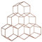 Premier Housewares Vertex – Frutero Chapado en Cobre, Metal, Cobre, 15 x 38 x 36.5 cm