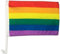 Autofahne Autoflagge Regenbogen Gayflag 30 x 45 cm