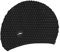 Speedo Unisex Bubble Active+ Swimming Cap | Textured Design, Black, One Size