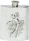 Klassische Golf Flachmann 4oz Nierenform Englisch Zinn Gravierbar