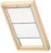 VELUX Original Dachfenster Duo Verdunkelungsrollo für CK04, Weiß, mit Grauer Führungsschiene
