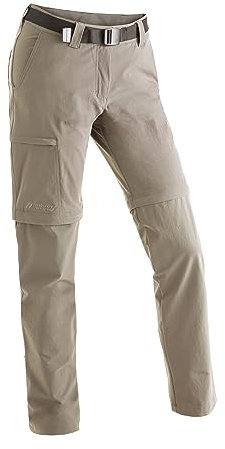 Maier Sports Damen Inara slim zip Outdoorhose, feather gray, 23