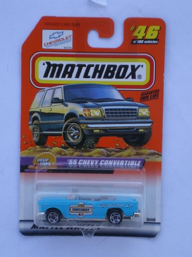 Matchbox 1999-46/100 Drop Tops '55 Chevy Convertible 1:64 Scale