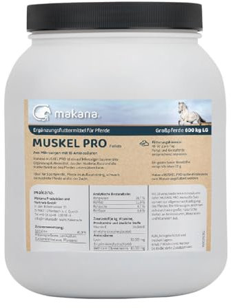 Makana Muskel PRO Pellets für Pferde, 1,5 kg Dose für den Muskelaufbau