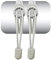 Lock Laces 674740001018 Cordones Elásticos sin Atar, Unisex Adulto, Blanco, Talla Única