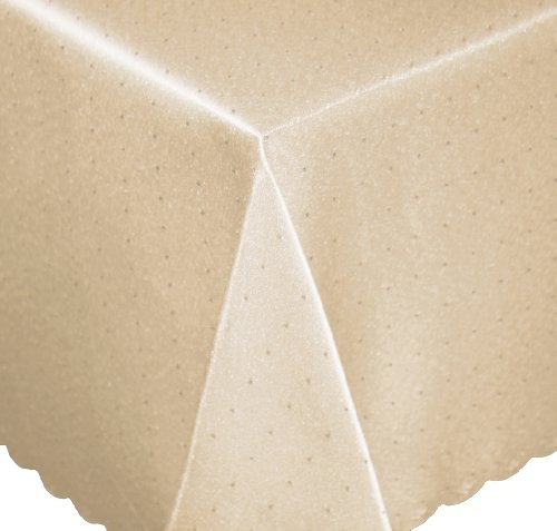Unbekannt Tischdecke eckig 135x180 cm Phase Struktur Tafeltuch bügelfrei fleckenabweisend #1251 (Ecru)