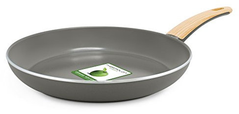 GreenPan Wood-be Pan Aluminium Grey Quartz, Aluminium, Grey Quartz, 28 cm