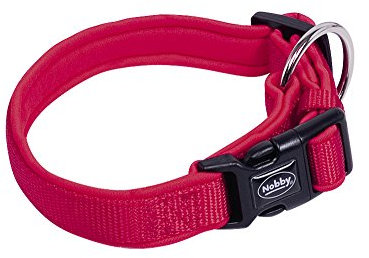 Nobby Halsband Classic Preno, rot/rot L: 40-55 cm, B: 25/35 mm, 1 Stück