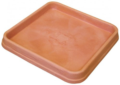 Sottovaso bianca quadrato in plastica in IMPRUNETA, 36 x 36 cm