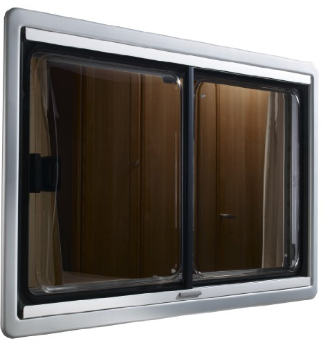 Dometic Seitz S4 - Ventana Deslizante (75 x 40 cm), Color Plateado