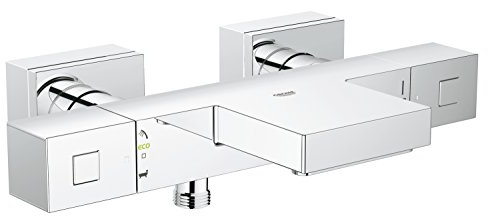 GROHE 34508000 Grohtherm Cube Mitigeur thermostatique mural Bain/Douche Argent