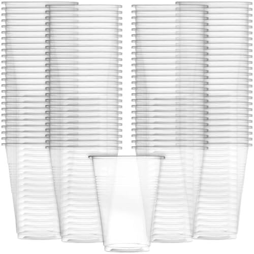 Blue Sky 100 Count Plastic Cups, 7 oz, Clear
