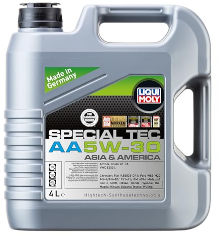 LIQUI MOLY Motoröl 5W-30 Special Tec Motor Öl API SQ AA 4L Kompatibel mit OPEL Corsa D Schrägheck S07 INSIGNIA Caravan Mokka/Mokka X J13 Astra J Sports Tourer P10, NISSAN