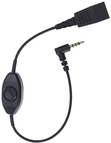 Jabra-Kabel Quick-Disconnect QD auf 3,5-mm-Klinkenstecker mit Push-to-Talk-Funktion für Smartphones