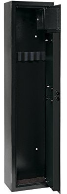 Metallurgica Rivarolese C5210B Mr-Mondial Armadio Portafucili, 5 Posti con Tesoretto sulla Porta, Nero