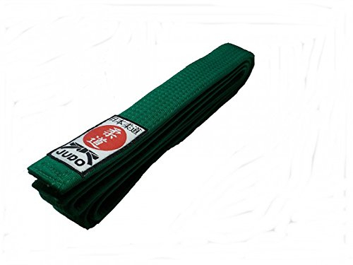 Judogürtel grün mit Judo-Label (260)