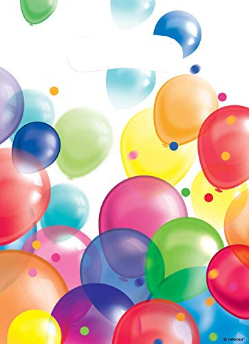 Amscan 9900326 - Partytüten Balloons, 8 Stück, 23 x 17 cm, Mitgebsel, Kindergeburtstag
