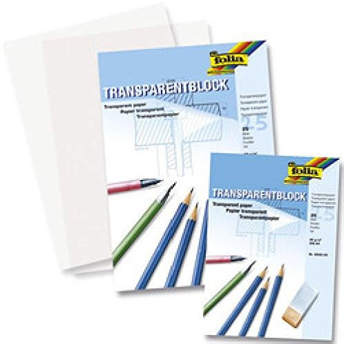 Transparentpapier A3 80g/qm 25 Blatt, Architektenpapier