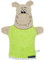Morgenstern Waschhandschuhe Animals Hippo grün 26x24 cm