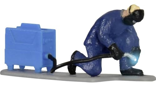 Viessmann 1538 - H0 Schweißer mit flackerndem Schweißlicht, Schwarz