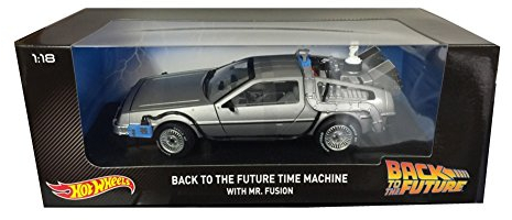 Hot Wheels Modellauto 1:18 DMC Delorean Zurück in die Zukunft