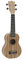 DIMAVERY UK-400 Ukulele Sopran Zebrawood | 21 Zoll Ukulele mit leicht gewölbter Rückseite