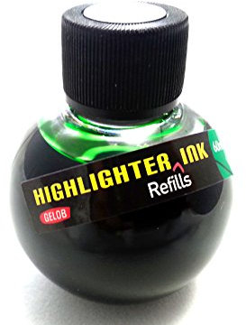 New Refill Ink,highlighter, Fountain Pen, Arts and Crafts, Paint, 6 colors [GREEN]