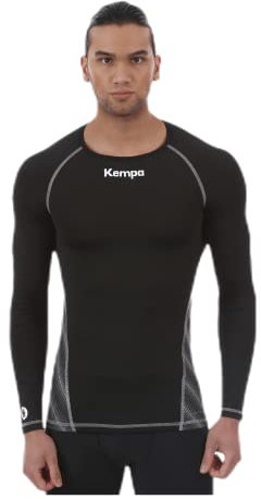 Kempa Kinder Bekleidung Teamsport Attitude Longsleeve, schwarz, 164